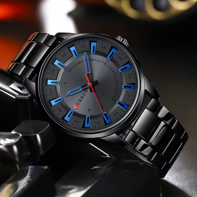 CURREN Premium Ekskluzivni Crni Sat